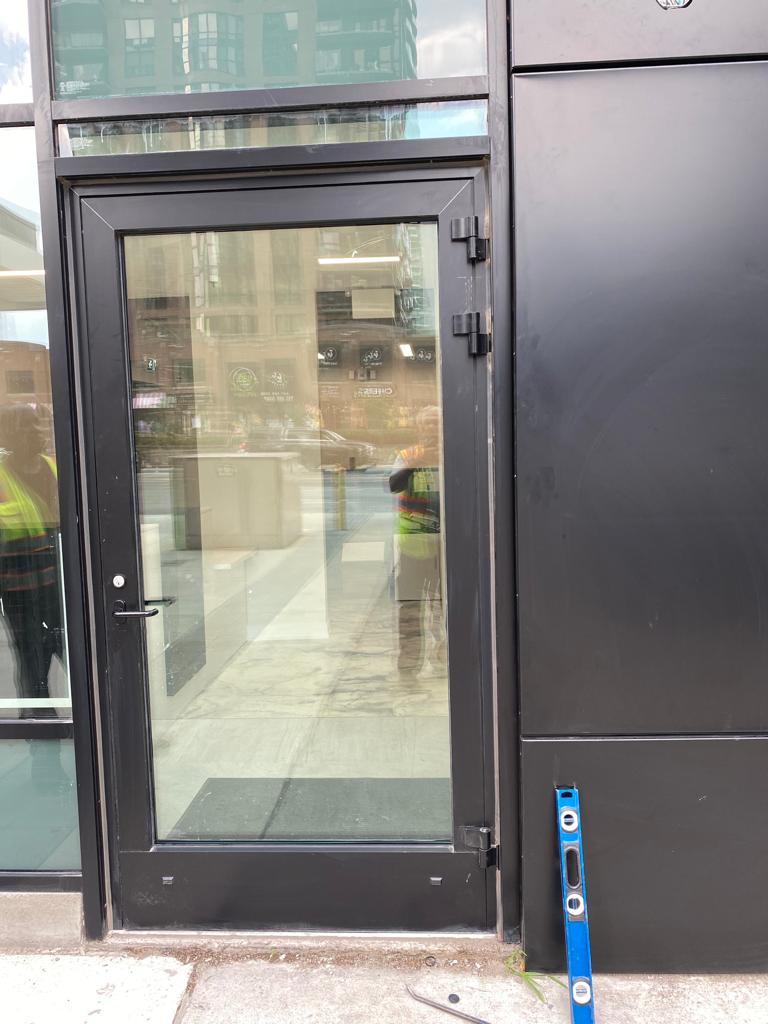 The Glass Experts - New Door Installation Aluminum Commercial Storefront