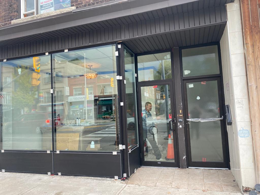 The Glass Experts - New Storefront Aluminum Door System Installation