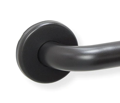 1.5" Diameter Matte Black Grab Bar - 12" Knurled - Backordered - Image 3