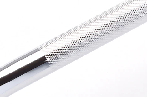 1" Diameter Chrome Low Profile, Knurled Grip Grab Bar - Image 2